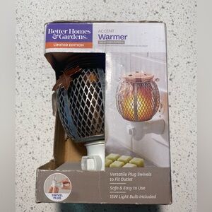 NEW Better Homes And Gardens Pumpkin Accent Warmer - Silver and Orange